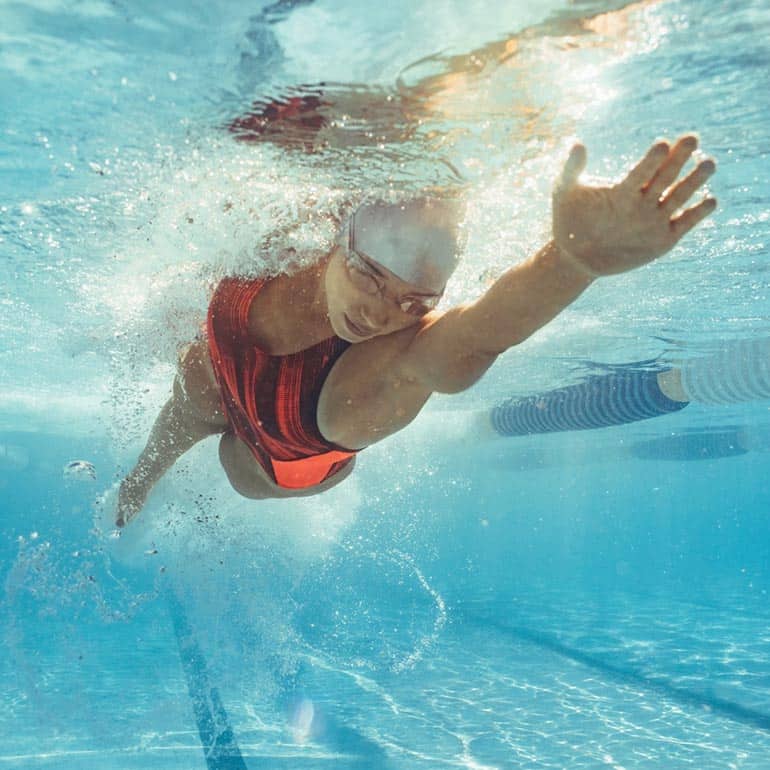 TriathlonGirls Schwimmen Kraulschwimmen Rotation